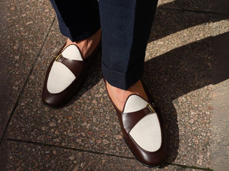 Brown loafers for men made by Superglamourous