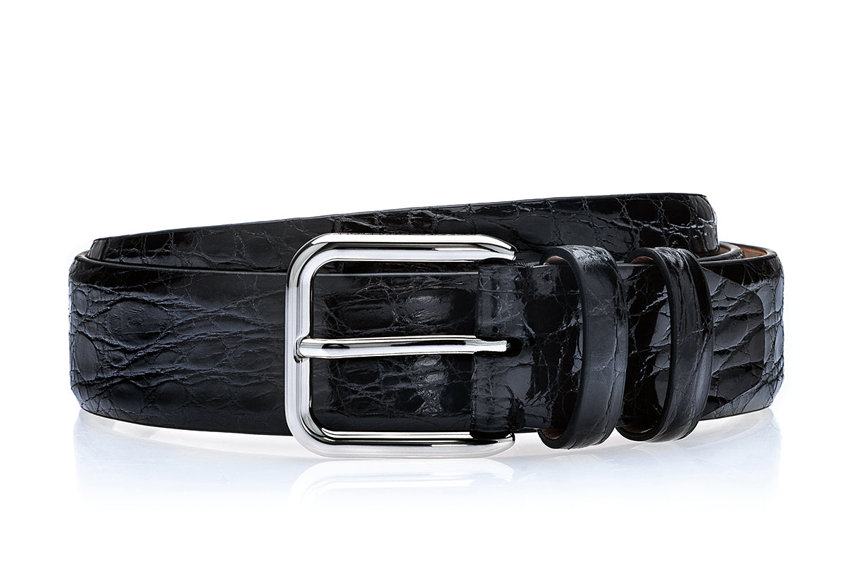 BELMONT CROCODILE BLACK BELT – SUPERGLAMOUROUS display picture 1