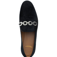 ELDORET MOIRE BLACK SLIPPERS | Image 4