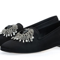 JUPITER SATIN BLACK SLIPPERS WOMAN | Image 1