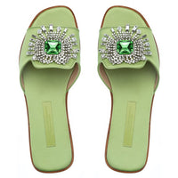 JUPITER SATIN PERIDOT SANDAL WOMAN | Image 4