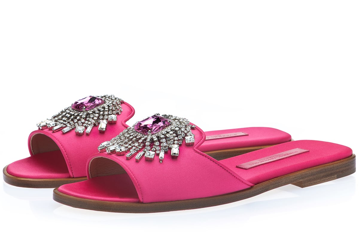 JUPITER SATIN PINK SANDAL WOMAN