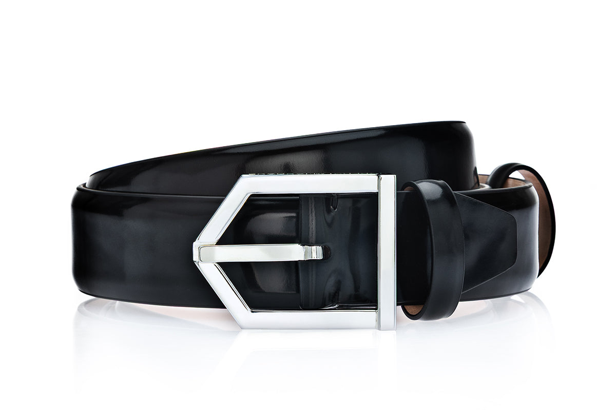 ODILON BRUSHED BLACK BELT