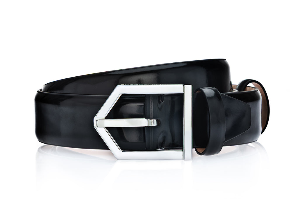 ODILON BRUSHED BLACK BELT