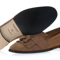 ROMEO GORAIN TOBACCO LOAFERS | Image 2