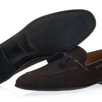 Bottom sole view of the Superglamourous Philippe-R cocoa brown loafer, highlighting the craftsmanship of the outsole and heel | Image 2
