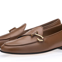 TANGERINE 16 GUANTO TOBACCO BELGIAN LOAFERS | Image 1