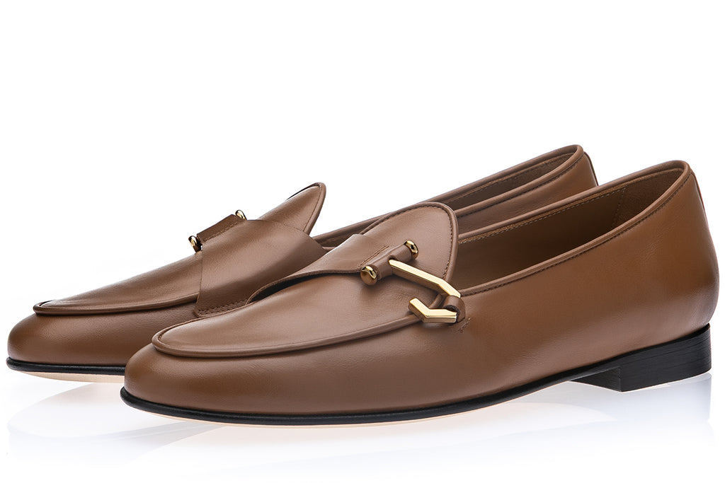 TANGERINE 16 GUANTO TOBACCO BELGIAN LOAFERS