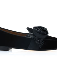 TANGERINE 17 VELOUR BLACK BELGIAN LOAFERS | Image 3