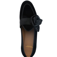 TANGERINE 17 VELOUR BLACK BELGIAN LOAFERS | Image 4