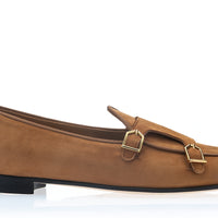 TANGERINE 7 VELUKID COGNAC BELGIAN LOAFERS | Image 3