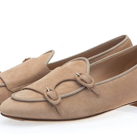 TANGERINE 7 W SUEDE BEIGE BELGIAN LOAFERS WOMAN | Image 1