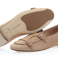 TANGERINE 7 W SUEDE BEIGE BELGIAN LOAFERS WOMAN | Image 2