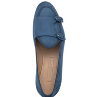 TANGERINE 7 W SUEDE BLUE BELGIAN LOAFERS WOMAN | Image 4