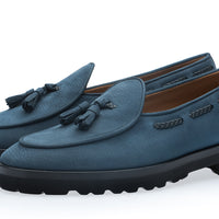 TANGERINE 8-T OREGON NAVY BELGIAN LOAFERS | Image 1