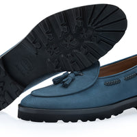 TANGERINE 8-T OREGON NAVY BELGIAN LOAFERS | Image 2
