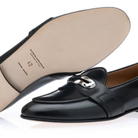 TANGERINE 9.2 NAPPA BLACK BELGIAN LOAFERS | Image 2