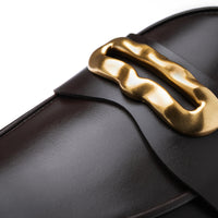 TANGERINE 9.2 NAPPA COCOA BELGIAN LOAFERS | Image 5