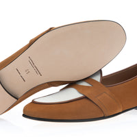 TANGERINE 9.3 VELUKID COGNAC BELGIAN LOAFERS | Image 2