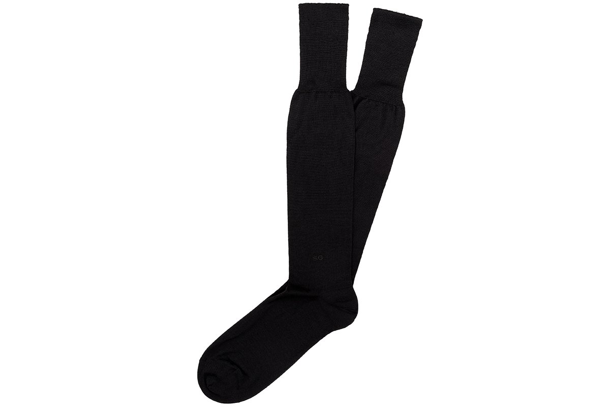 ALTHA CASHMERE BLACK SOCKS Socks Superglamourous