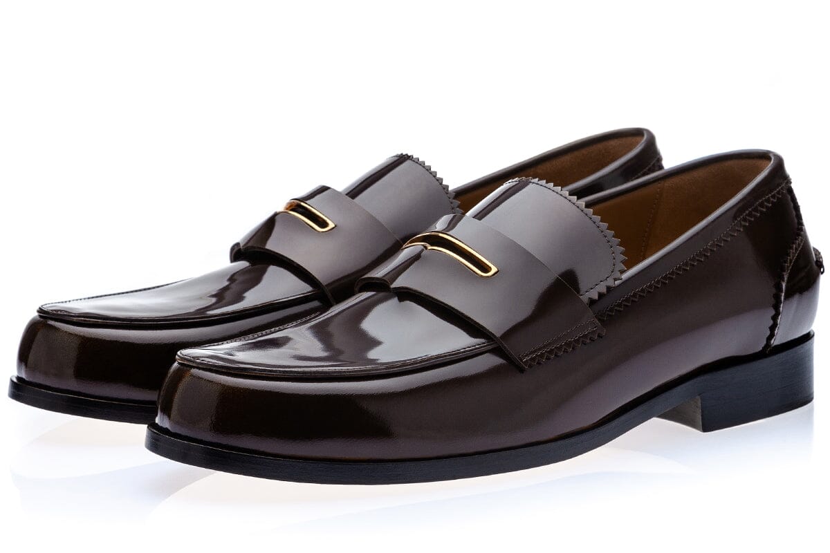 BALMORAL BRUSHED COCOA LOAFERS Loafers Superglamourous