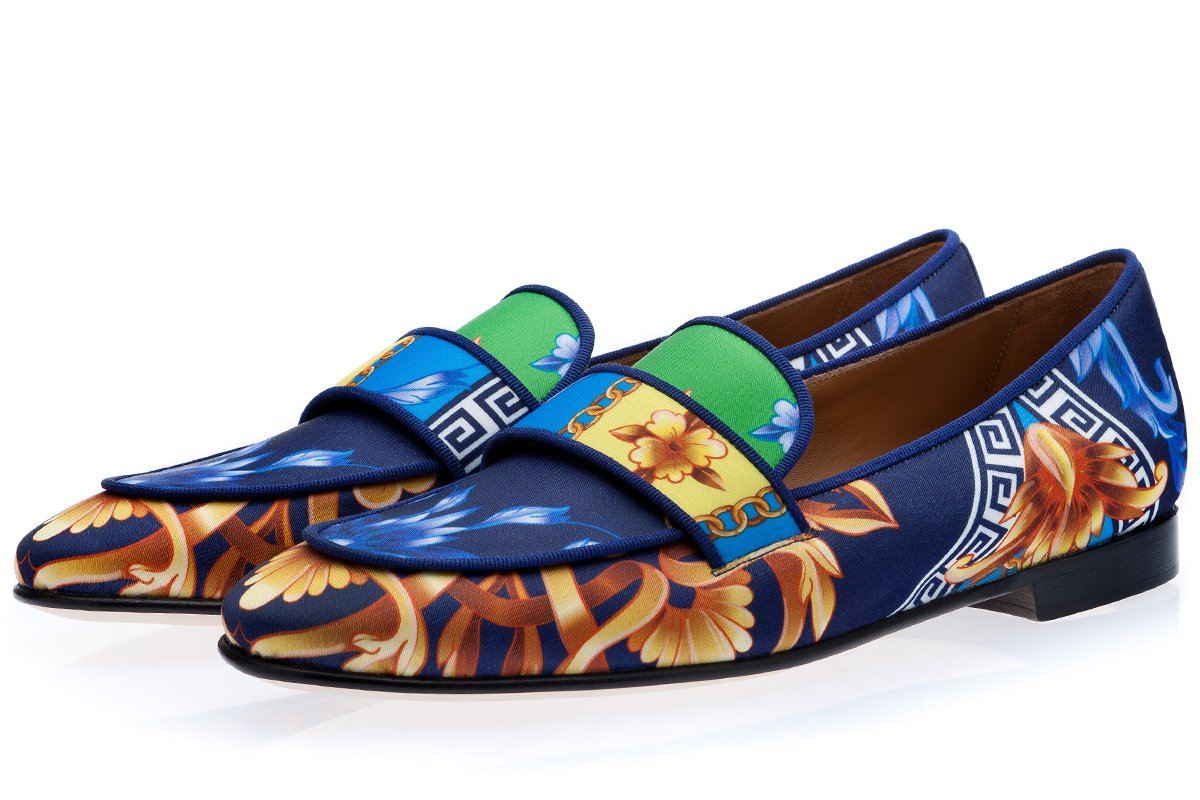 BOLERO ACANTHUS NAVY SLIPPERS Slippers Superglamourous