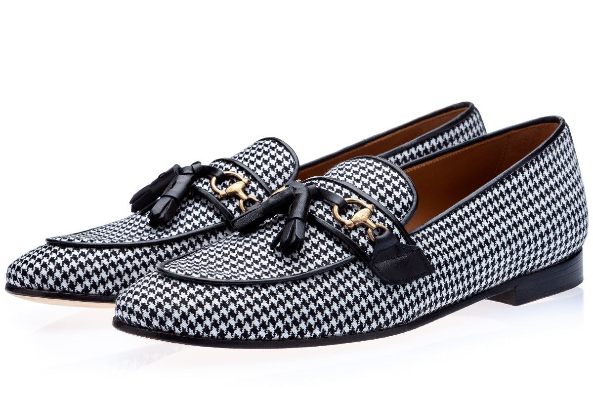 BRUNO HOUNDSTOOTH SLIPPERS Slippers Superglamourous