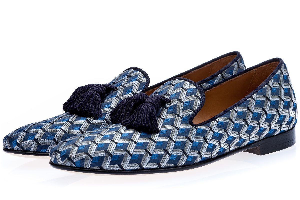LOUIS LABARIA NAVY SLIPPERS Slippers Superglamourous