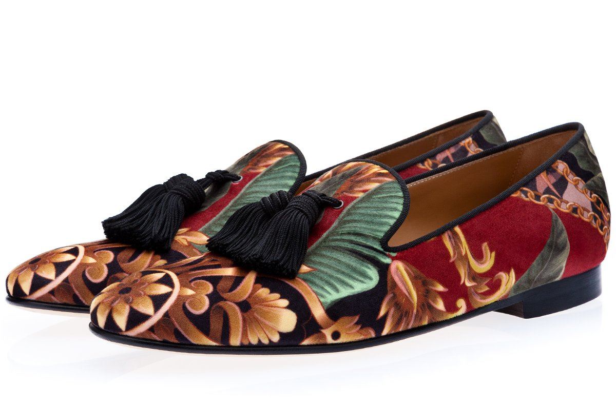 LOUIS PHILODENDRON RED SLIPPERS Slippers Superglamourous