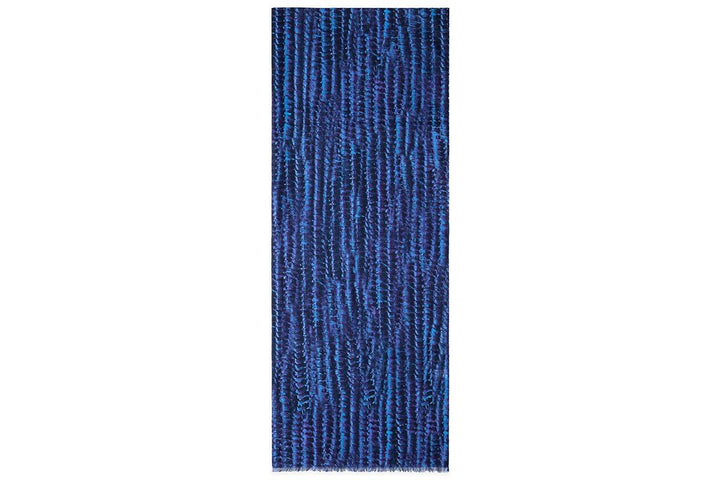 MELILLA COTTON NAVY SCARF Scarf Superglamourous