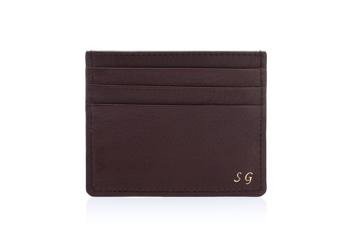 ANTIGUA GRAIN BROWN CREDIT Small Leather Goods Superglamourous