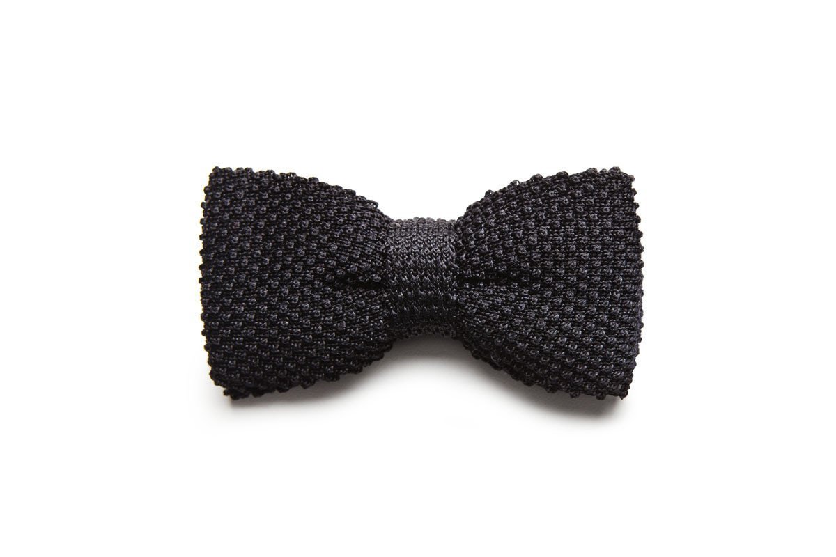 BEAU SILK BLACK BOW TIE Ties and Bow Ties Superglamourous