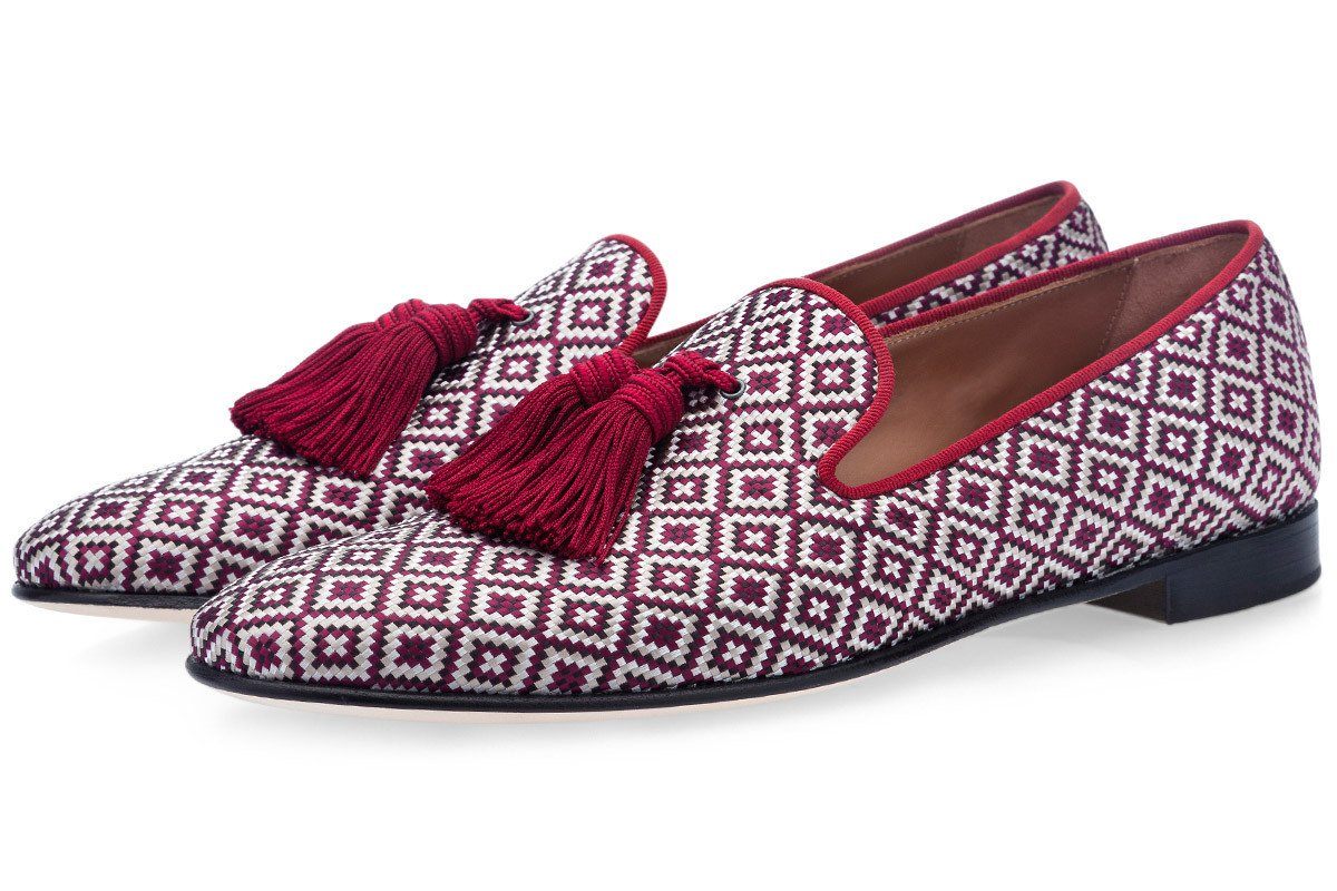 LOUIS BODRUM BURGUNDY SLIPPERS Slippers Superglamourous