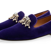 GILLES VELOUR PURPLE SLIPPERS Hidden Superglamourous | Image 1