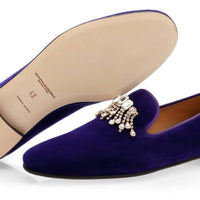 GILLES VELOUR PURPLE SLIPPERS Hidden Superglamourous | Image 2