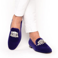 GILLES VELOUR PURPLE SLIPPERS Hidden Superglamourous | Image 4