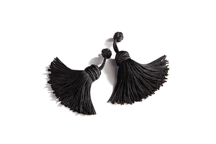 LOUIS SILK BLACK CUFFLINKS Cufflinks Superglamourous