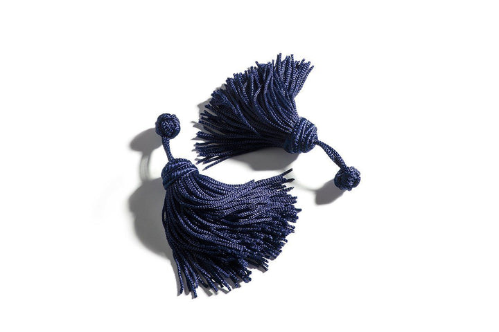 LOUIS SILK NAVY CUFFLINKS Cufflinks Superglamourous