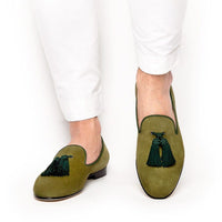 LOUIS VELUKID SAGE SLIPPERS Private Sale Superglamourous | Image 4