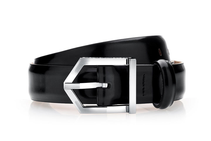 ODILON BRUSHED BLACK BELT Belts Superglamourous
