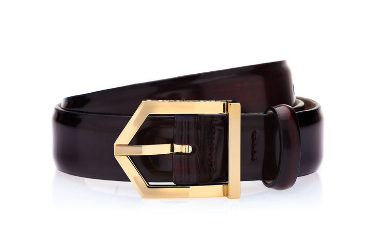 ODILON BRUSHED COCOA BELT Belts Superglamourous