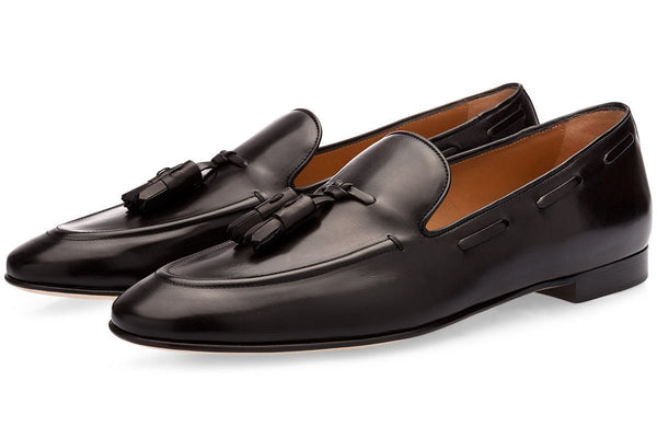 PHILIPPE NAPPA BLACK LOAFERS Loafers Superglamourous
