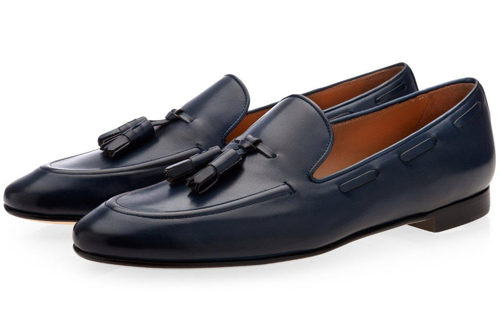 PHILIPPE NAPPA NAVY LOAFERS Loafers Superglamourous