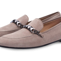 SELMAN VELUKID TAUPE LOAFERS Hidden Superglamourous | Image 1