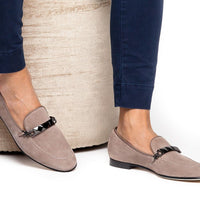 SELMAN VELUKID TAUPE LOAFERS Hidden Superglamourous | Image 4