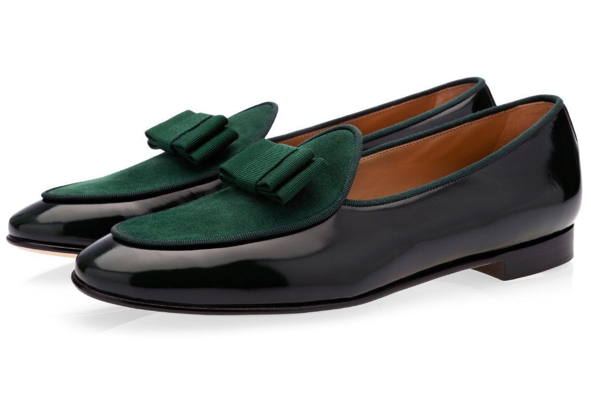 TANGERINE 3 BRUSHED GREEN BELGIAN LOAFERS Private Sale Superglamourous