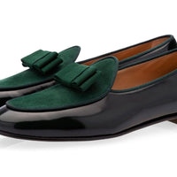 TANGERINE 3 BRUSHED GREEN BELGIAN LOAFERS Private Sale Superglamourous | Image 1
