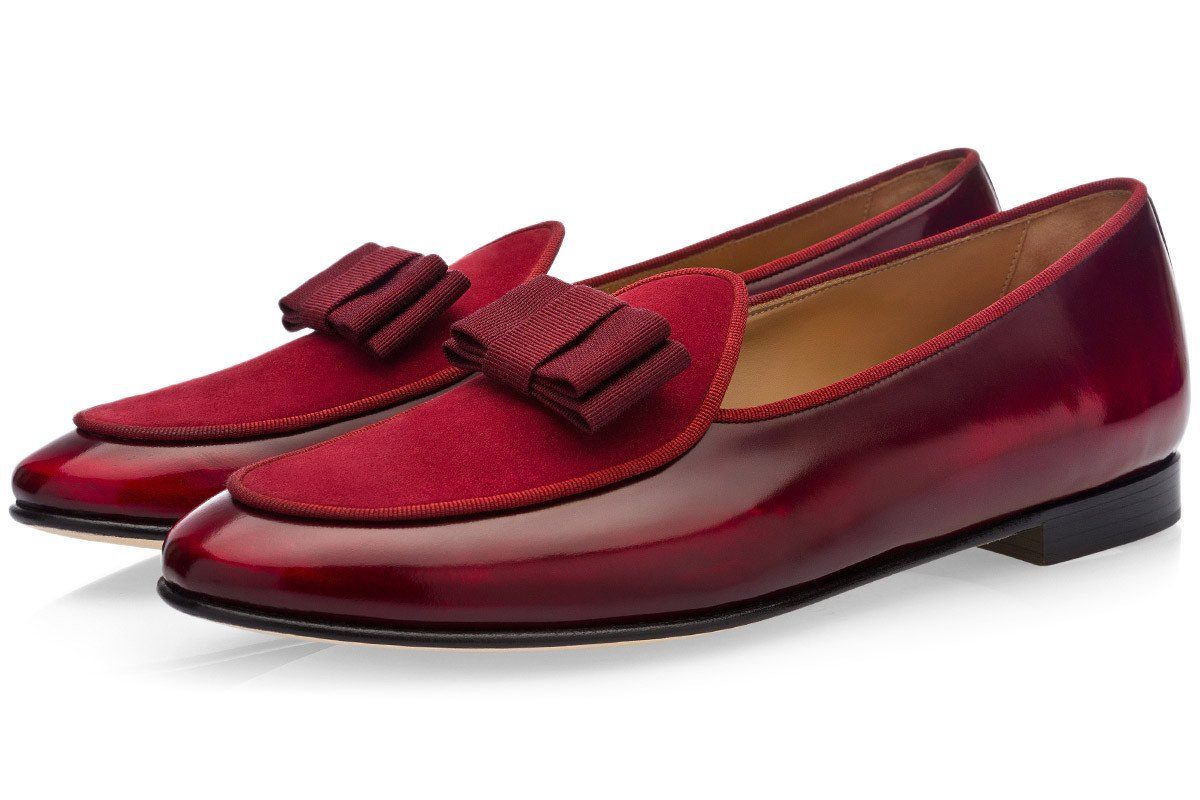 TANGERINE 3 BRUSHED BURGUNDY BELGIAN LOAFERS Private Sale Superglamourous