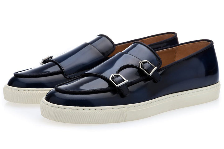 TANGERINE 7 BRUSHED NAVY SKATE Sneakers Superglamourous