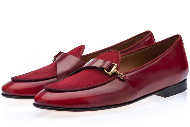 TANGERINE 12 CORDOVAN BURGUNDY BELGIAN LOAFERS Belgian Loafers Superglamourous